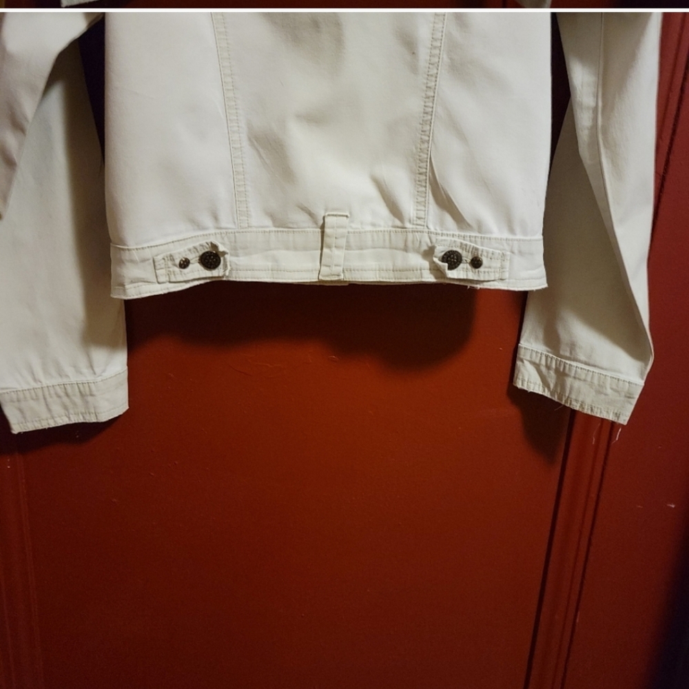 Sally Mack Junior's Cream  Cropped Jacket Size L - Picture 12 of 16